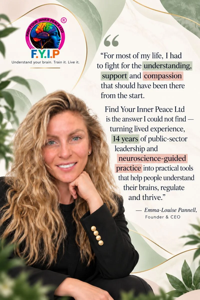 Emma-Louise Pannell, founder of Find Your Inner Peace Ltd, portrait